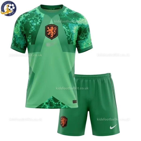 Netherlands Goalkeeper Men and Kids Kit 2026-front view-green