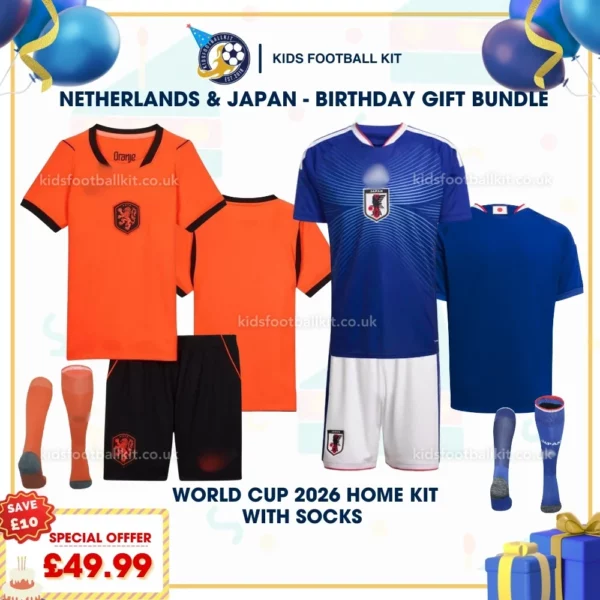 Netherlands & Japan home kids kits 2026