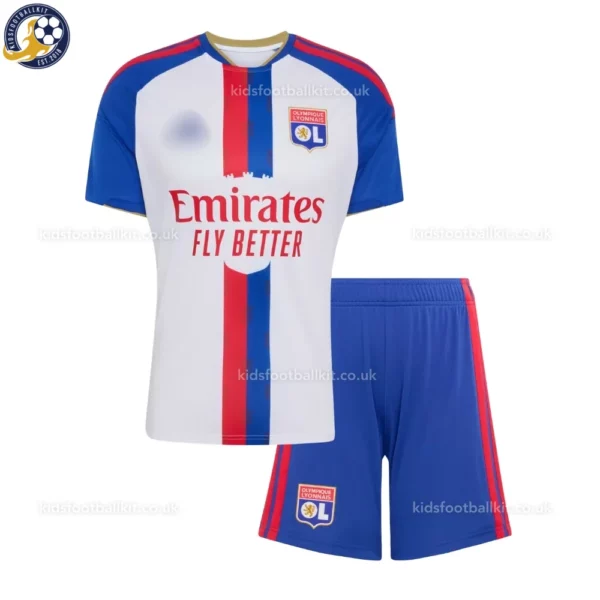 Olympique Lyon Home Kids Kit 26_27-front view