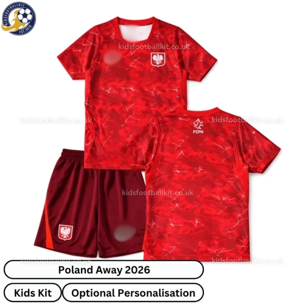 Poland Away Kids Kit 2026-over view