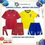 Portugal and Brazil Home kids kits 2026
