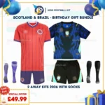 Scotland and Brazil Away kids kits 2026
