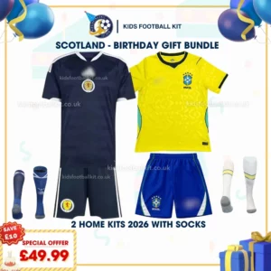 Scotland and Brazil Home kids kits 2026
