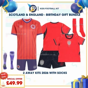 Scotland and England Away kids kits 2026