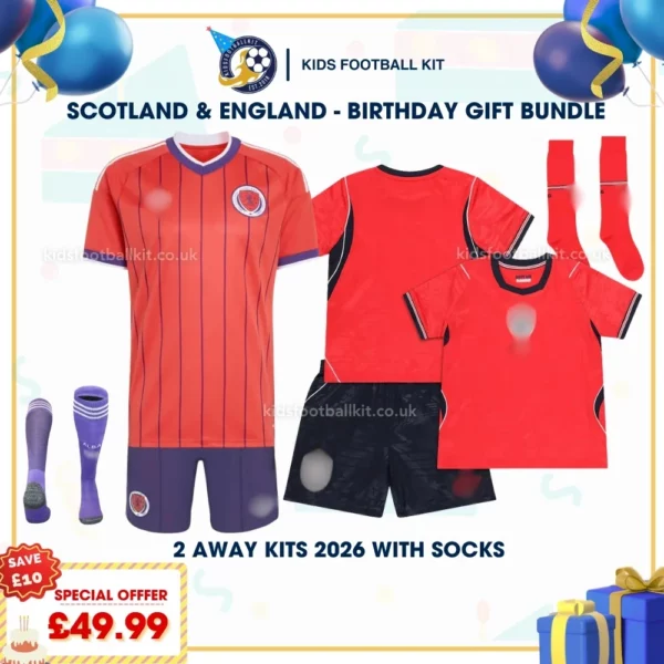 Scotland and England Away kids kits 2026