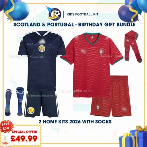 Scotland and Portugal Home kids kits 2026