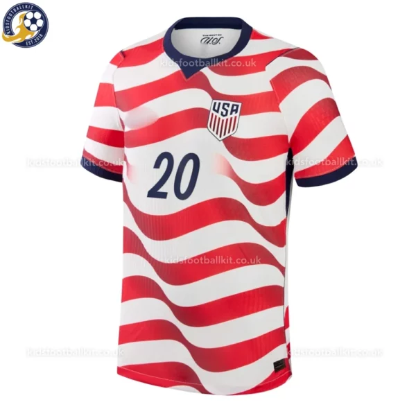 USA home kids shirt 2026-front view-BALOGUN 20