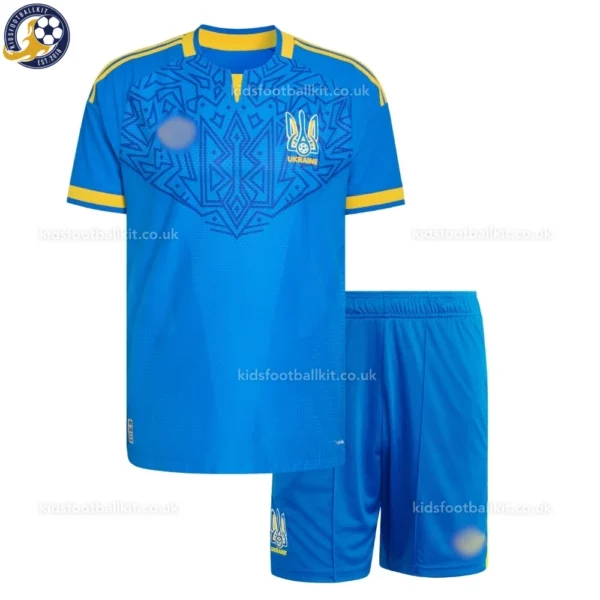 Ukraine Away Kids Kit 2026-front view
