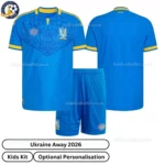Ukraine Away Kids Kit 2026-over view