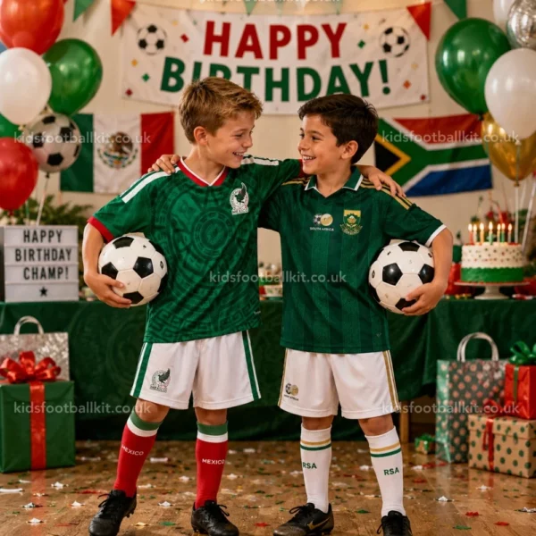 mexico and south africa home and away kids kits 2026-image