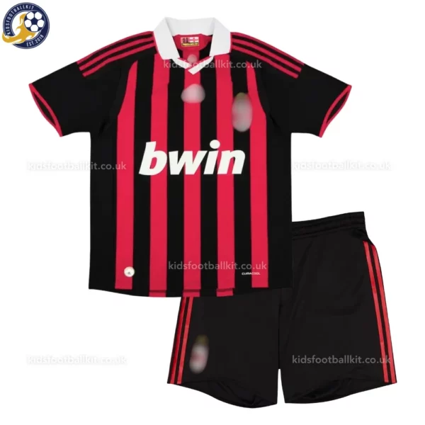AC Milan Home Kids Kit 2009_10-front view-RONALDINHO 80