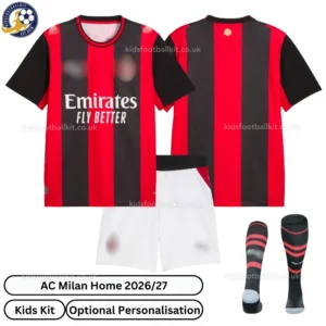 AC Milan Home Kids Kit 26_27-over view