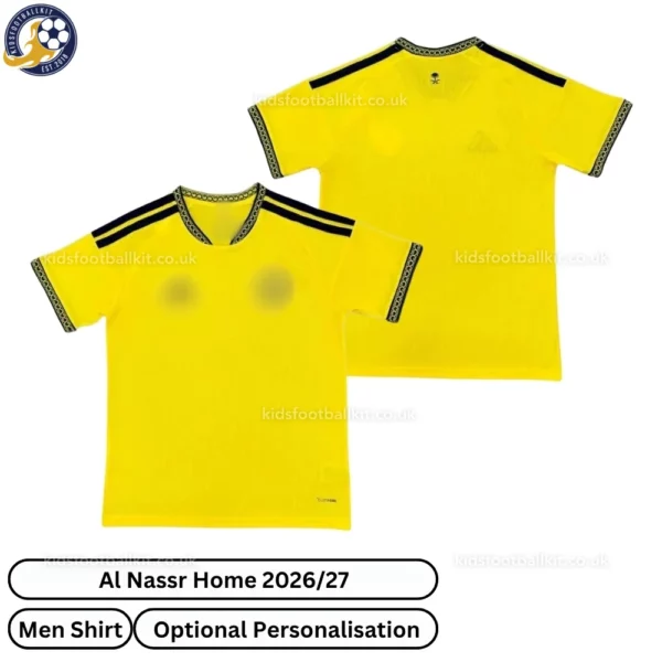 Al Nassr Home Men Shirt 2026_27 - over view