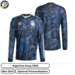 Argentina Away Men Shirt 2026-over view-long sleeve