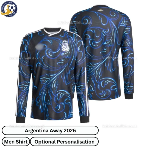 Argentina Away Men Shirt 2026-over view-long sleeve