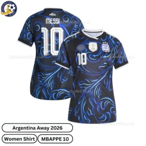 Argentina Away Women Shirt 2026-over view-MESSI 10