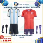 Argentina Home & Scotland Away kids kits 2026