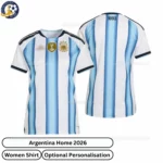 Argentina Home Women Shirt 2026-over view