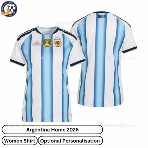 Argentina Home Women Shirt 2026-over view