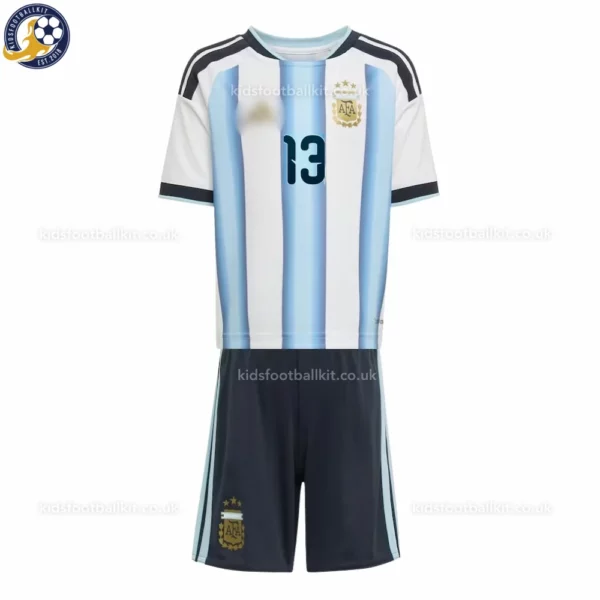 Argentina Home kids kit 2026-front view-Romero 13