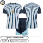 Argentina Pre Match Kids Kit 2026-over view