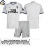 Aston Villa Goalkeeper Kids Kit 26_27 -Over view-grey