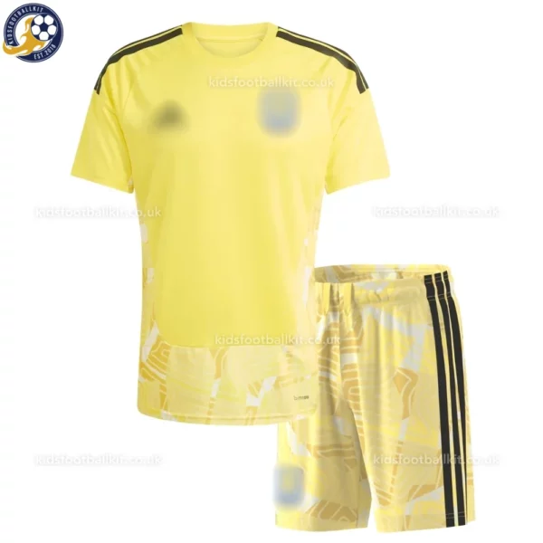 Aston Villa Goalkeeper Kids Kit 26_27-front view-yellow