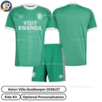 Aston Villa Goalkeeper Kids Kit 26_27-over view-green