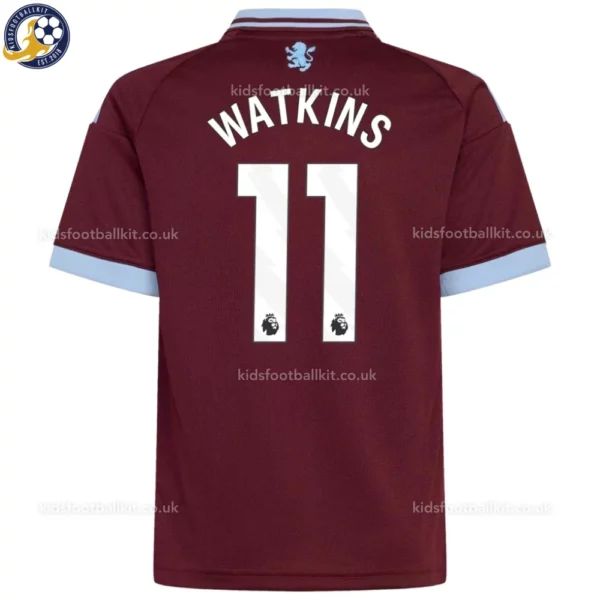 Aston Villa Home Kids Kit 26_27-back view-WATKINS 11