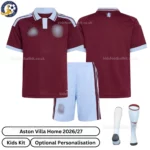 Aston Villa Home Kids Kit 26_27-over view