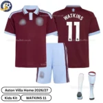 Aston Villa Home Kids Kit 26_27-over view-WATKINS 11