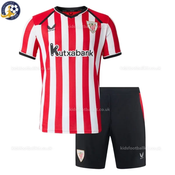 Athletic Bilbao Home Kids Kit 26_27-front view