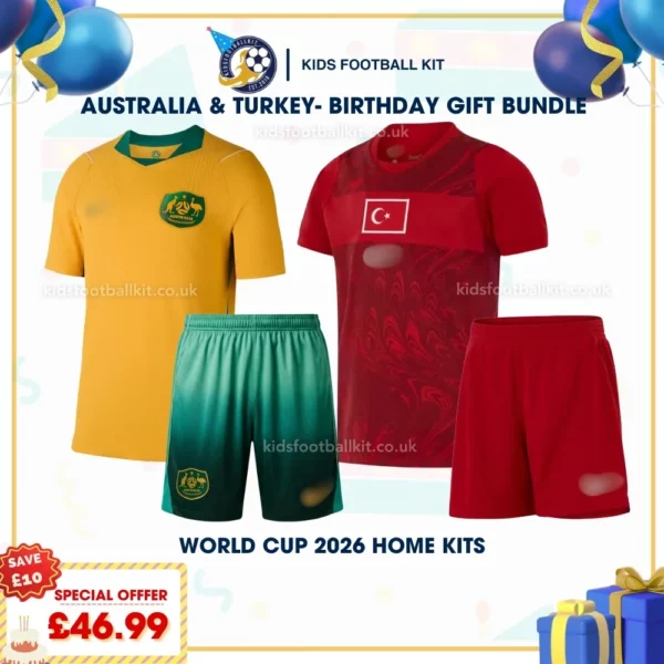 Australia and Turkey home kids kits 2026