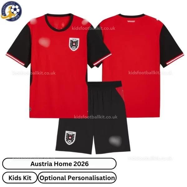 Austria Home Kids Kit 2026-over view