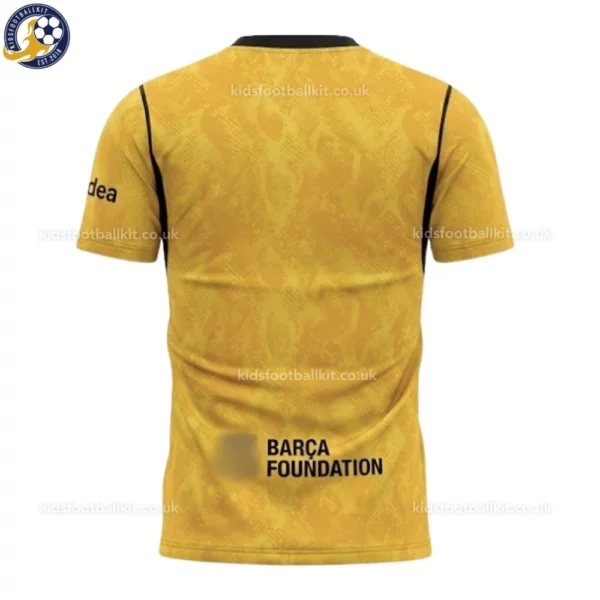 Barcelona Goalkeeper Kids Kit 26_27 -back view-yellow