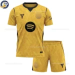 Barcelona Goalkeeper Kids Kit 26_27 -front view-yellow