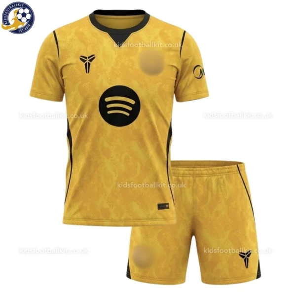 Barcelona Goalkeeper Kids Kit 26_27 -front view-yellow