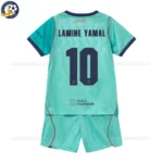 Barcelona Third Kids Kit 26_27-back view-LAMINE YAMAL 10