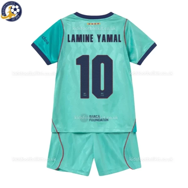 Barcelona Third Kids Kit 26_27-back view-LAMINE YAMAL 10