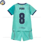 Barcelona Third Kids Kit 26_27-back view-PEDRI 8