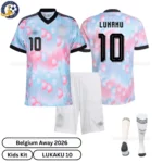 Belgium Away Kids Kit 2026-over view-Lukaku 10