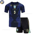 Brazil Away Kids Kit 2026 - CASEMIRO 5 -front view