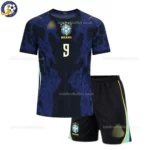Brazil Away Kids Kit 2026 - CUNHA 9 -front view