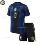 Brazil Away Kids Kit 2026 - NEYMAR JR. 10 -front view