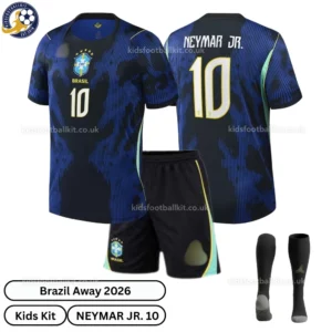 Brazil Away Kids Kit 2026 - NEYMAR JR. 10 -over view
