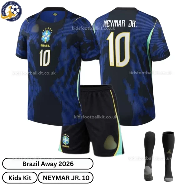 Brazil Away Kids Kit 2026 - NEYMAR JR. 10 -over view