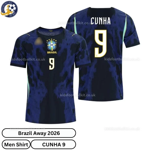 Brazil Away Men Shirt 2026 - CUNHA 9 -over view