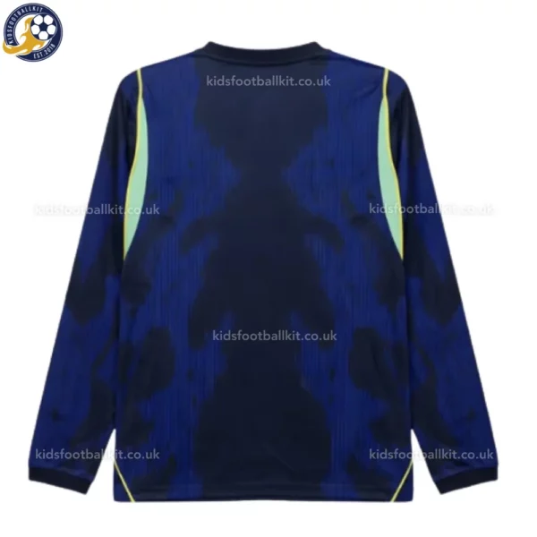 Brazil Away Men Shirt 2026-back view-long sleeve