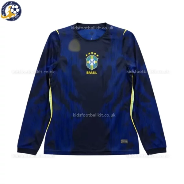 Brazil Away Men Shirt 2026-front view-long sleeve