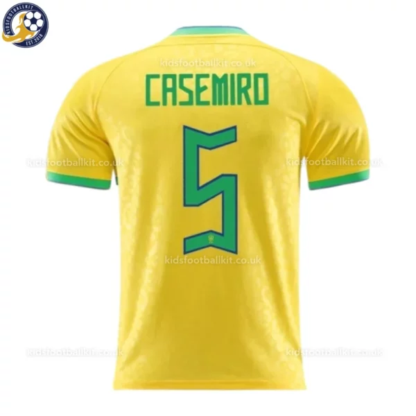 Brazil Home Kids Kit 2022-back view-CASEMIRO 5